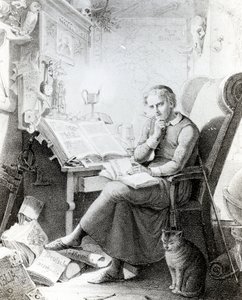 الفيلسوف في دراسته بواسطة كاسبر جوهان نيبوموك شورين